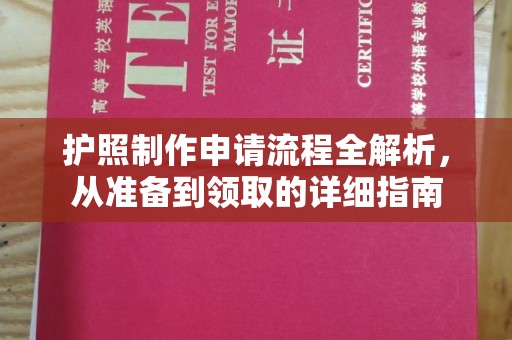 大观护照制作申请流程全解析，从准备到领取的详细指南