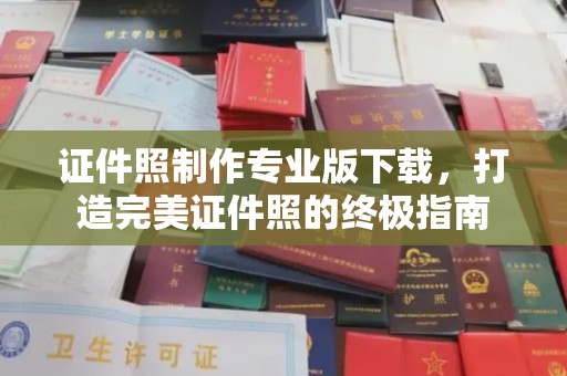 大观证件照制作专业版下载，打造完美证件照的终极指南