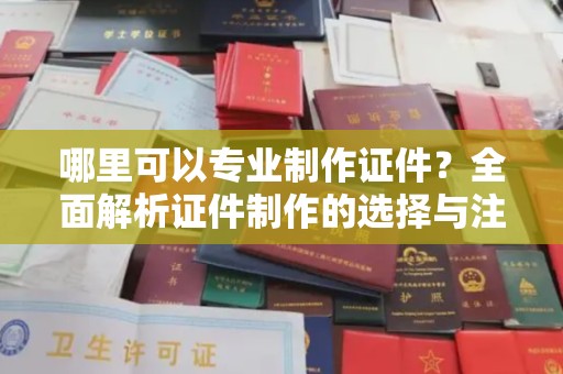大观哪里可以专业制作证件？全面解析证件制作的选择与注意事项
