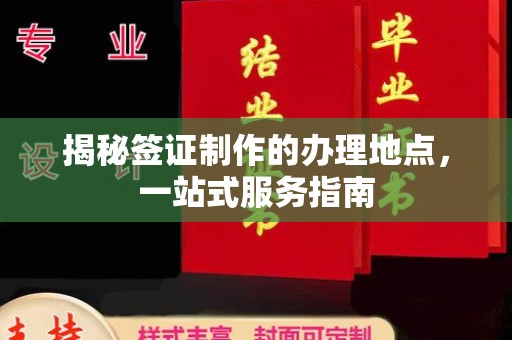 大观揭秘签证制作的办理地点，一站式服务指南
