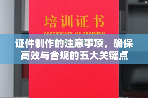 大观证件制作的注意事项，确保高效与合规的五大关键点