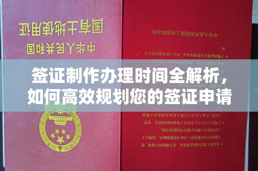大观签证制作办理时间全解析，如何高效规划您的签证申请流程